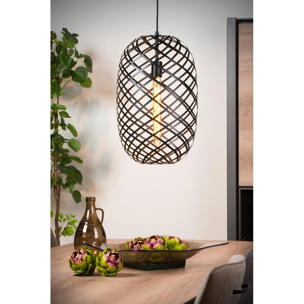 Hanglamp Wolfram Ø 32cm zwart Lucide 5411212211163