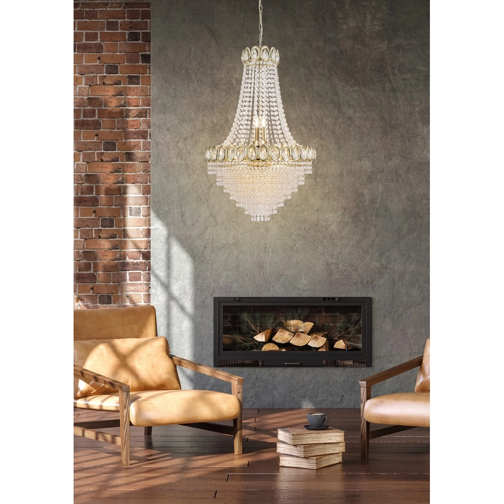 Kroonluchter Louis goud Ø 54cm Searchlight 5053423274614