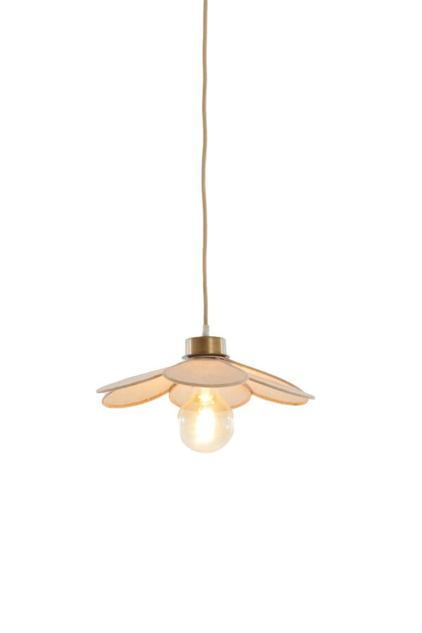 Hanglamp Fyano bloem crème Ø 30,5cm Hanglamp Fyano bloem crème Ø 30,5cm