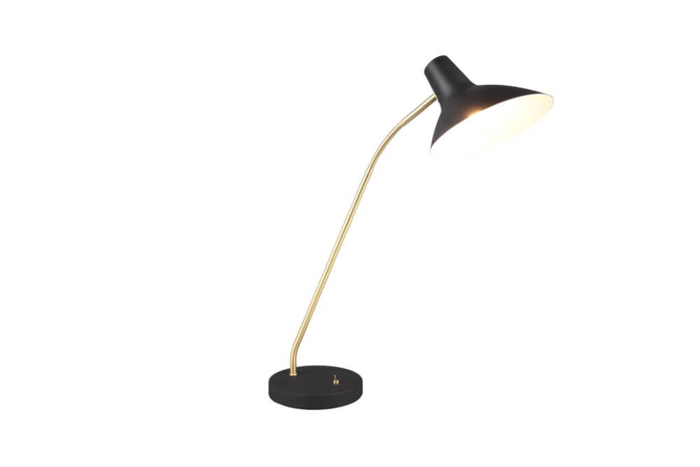 Strakke bureaulamp Traveller zwart Trio 4017807613711