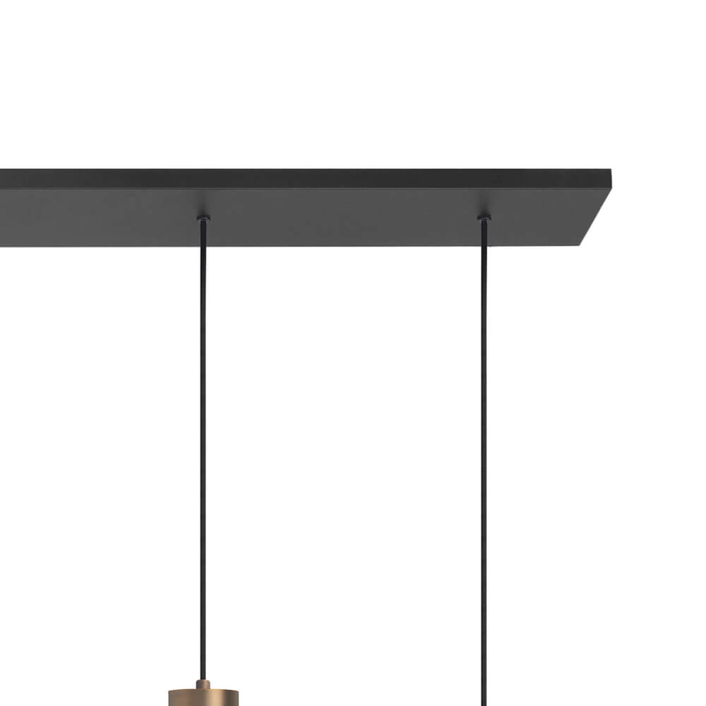 Hanglamp Perugia brons - 3x E27 - 2x GU10 Highlight 8718379047091