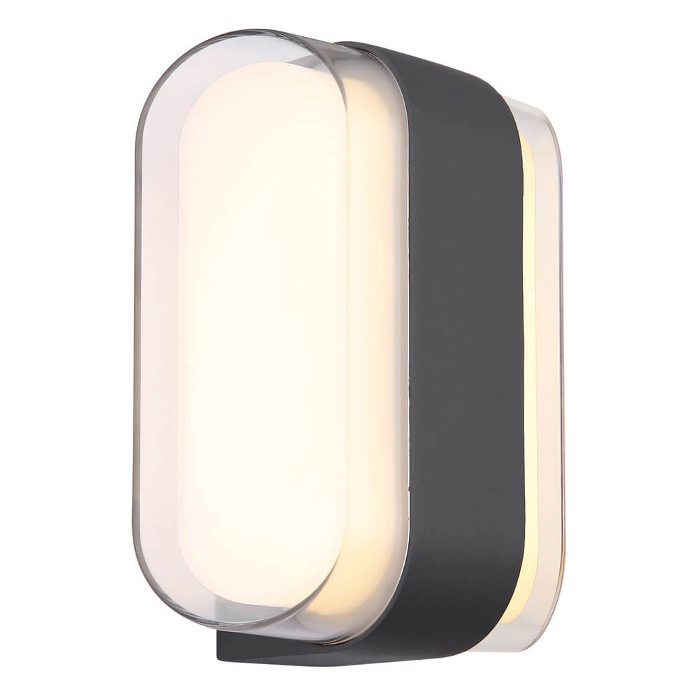 Design wandlamp Plixon antraciet ovaal Design wandlamp Plixon antraciet ovaal