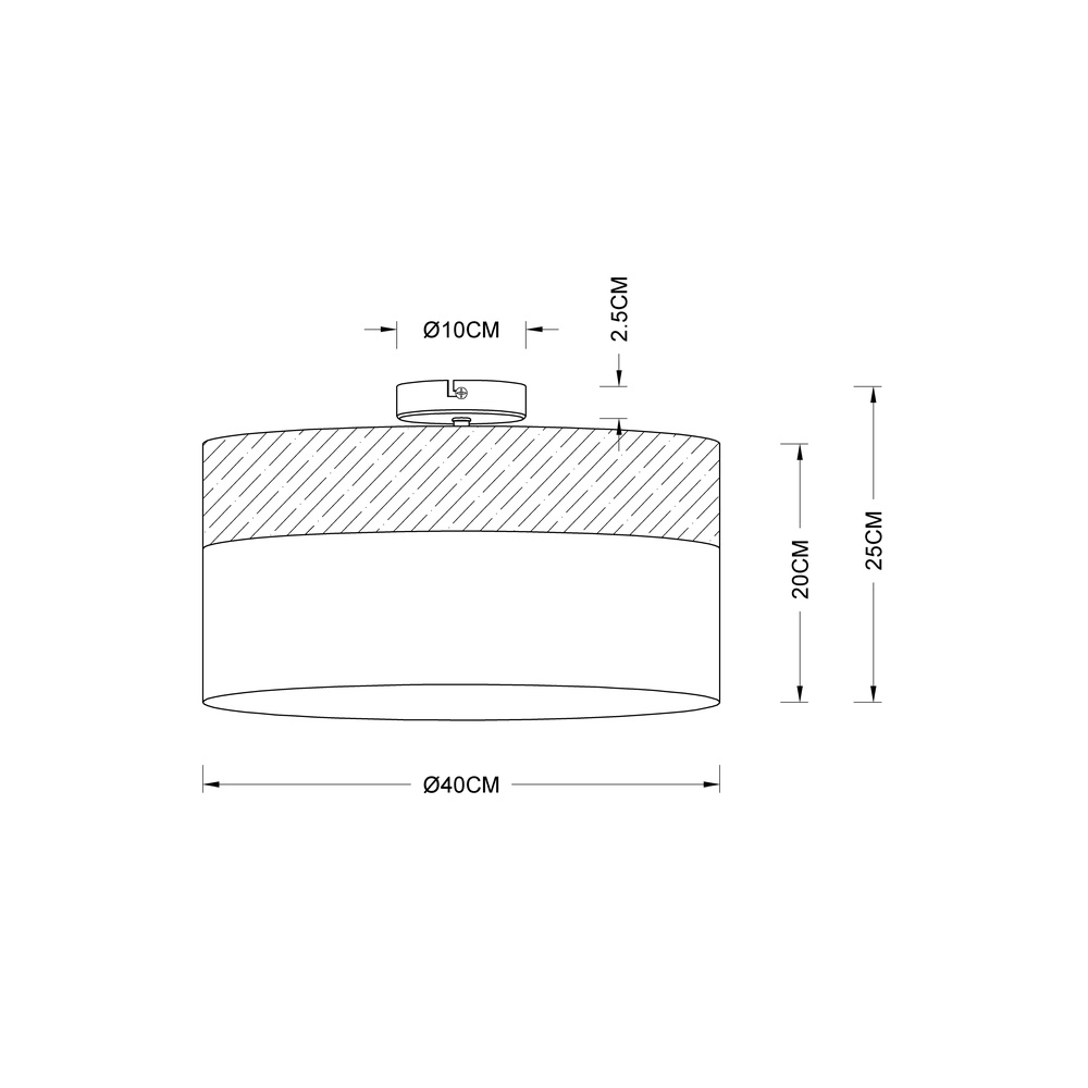 Plafondlamp Chipsy met houtlook Ø 40cm Globo 9007371334827
