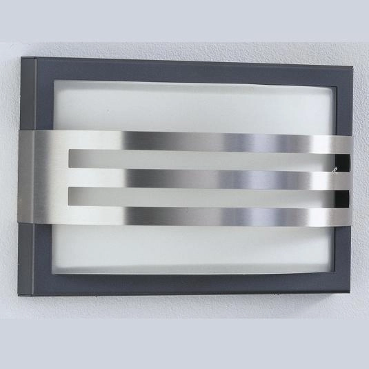 Buitenlamp RVS wand Hemisphere antraciet Albert 4007235261806