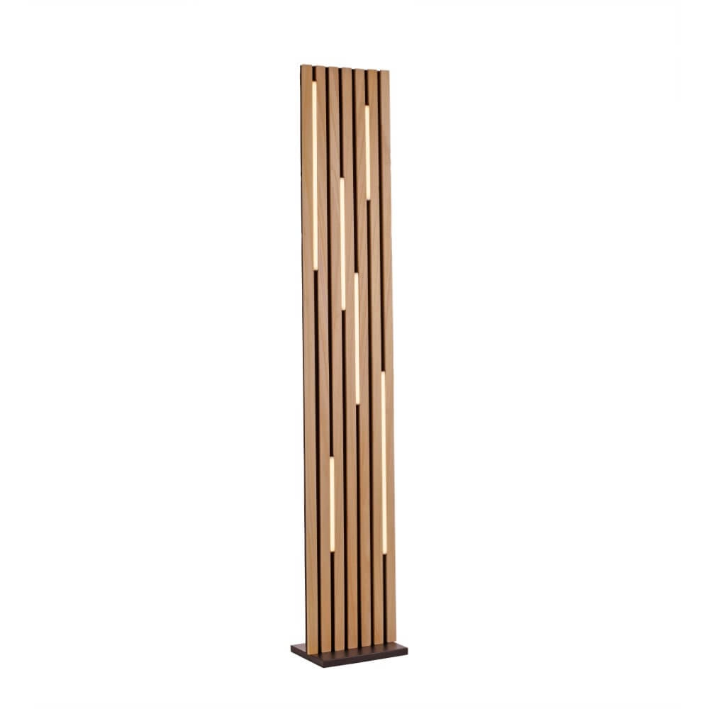 Design vloerlamp Q-Akustik hout Paul Neuhaus 4012248385401