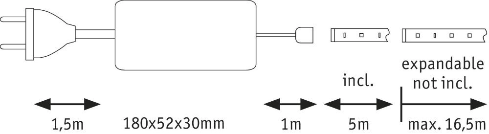 2700K MaxLED 500 5m set Paulmann 4000870706046