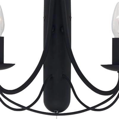 Zwarte wandlamp Maypole Searchlight 5013874209177