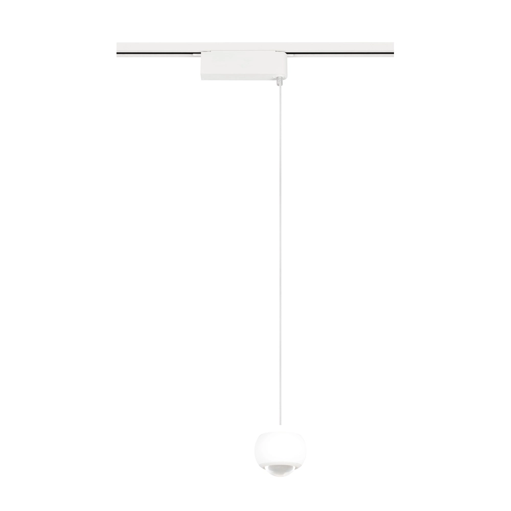 Hanglamp voor rail Hamlet wit 2-fase Trio 4017807662962