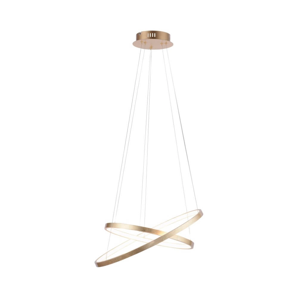 Ronde hanglamp Circle duo goud Ø 50cm Just Light 4043689960438