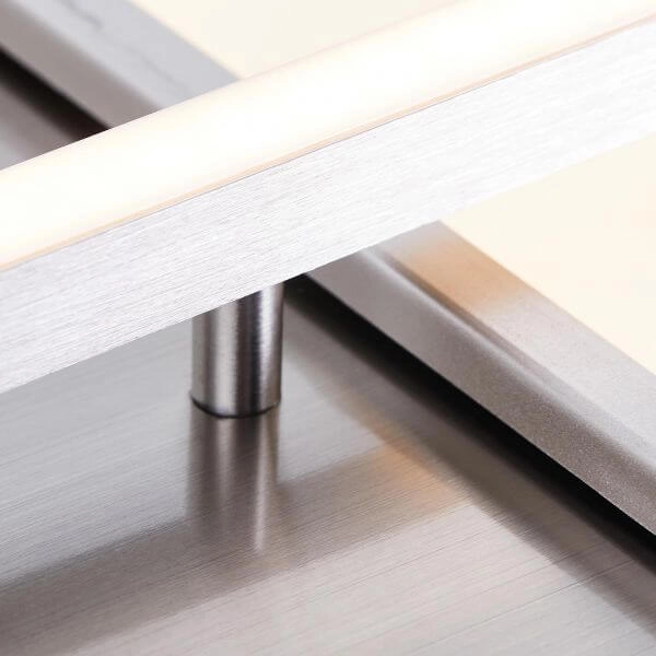 Plafondlamp Zelia 2-vaks 41cm RVS Brilliant 4004353390593