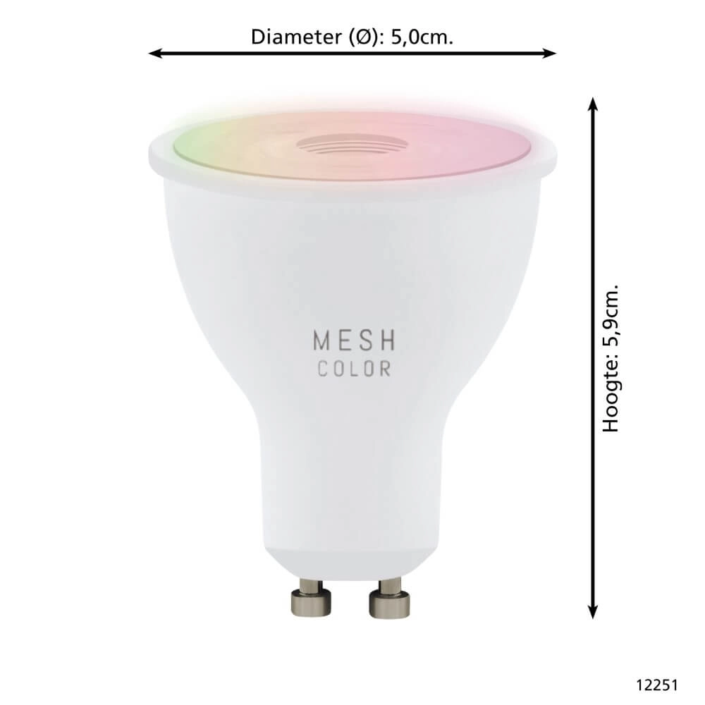 Led lampenbol Zigbee - GU10 - 4.9 watt - 2700-6500K Eglo 9002759122515