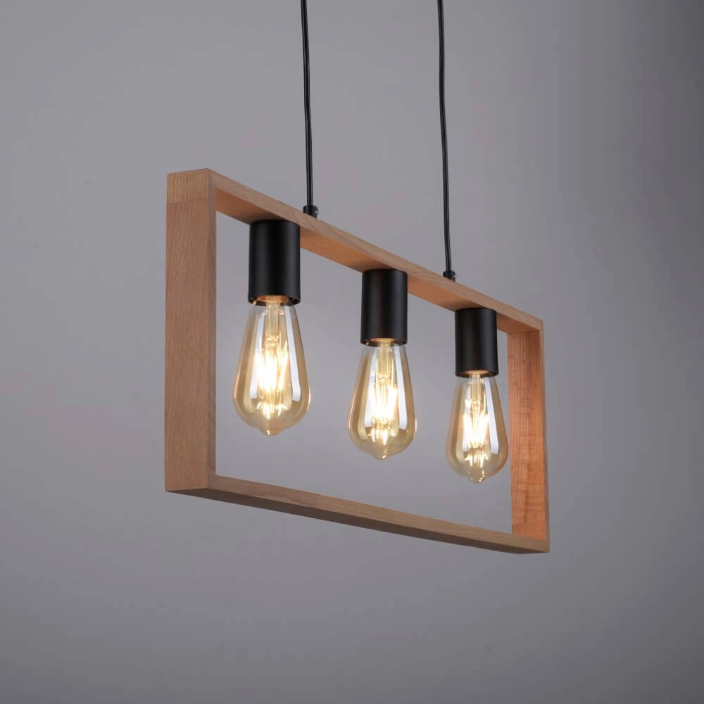 Landelijke hanglamp Franky 3-lichts Just Light 4043689966430