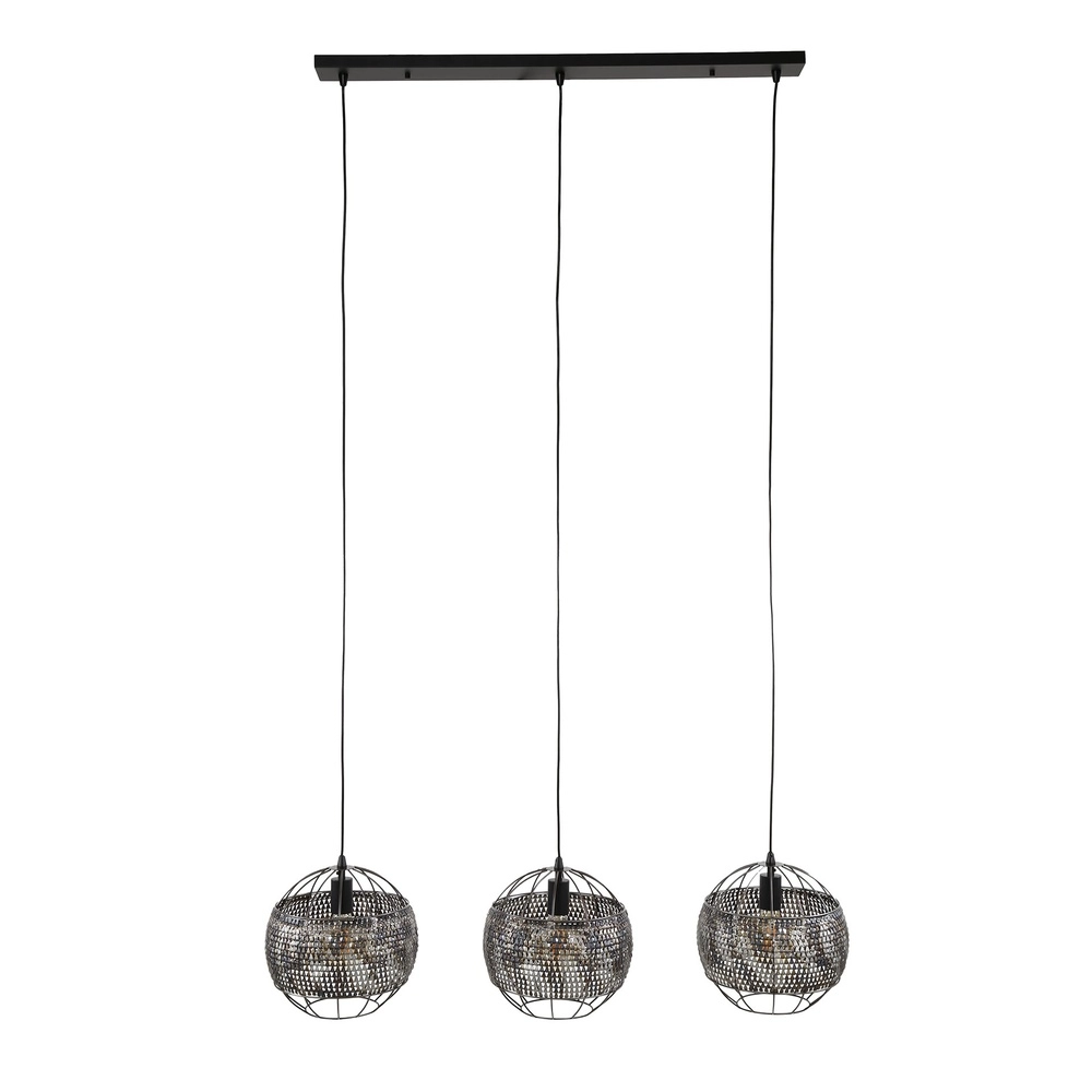 Schubbenlook hanglamp Armor 3x Ø 30cm Lyora 8716803512887