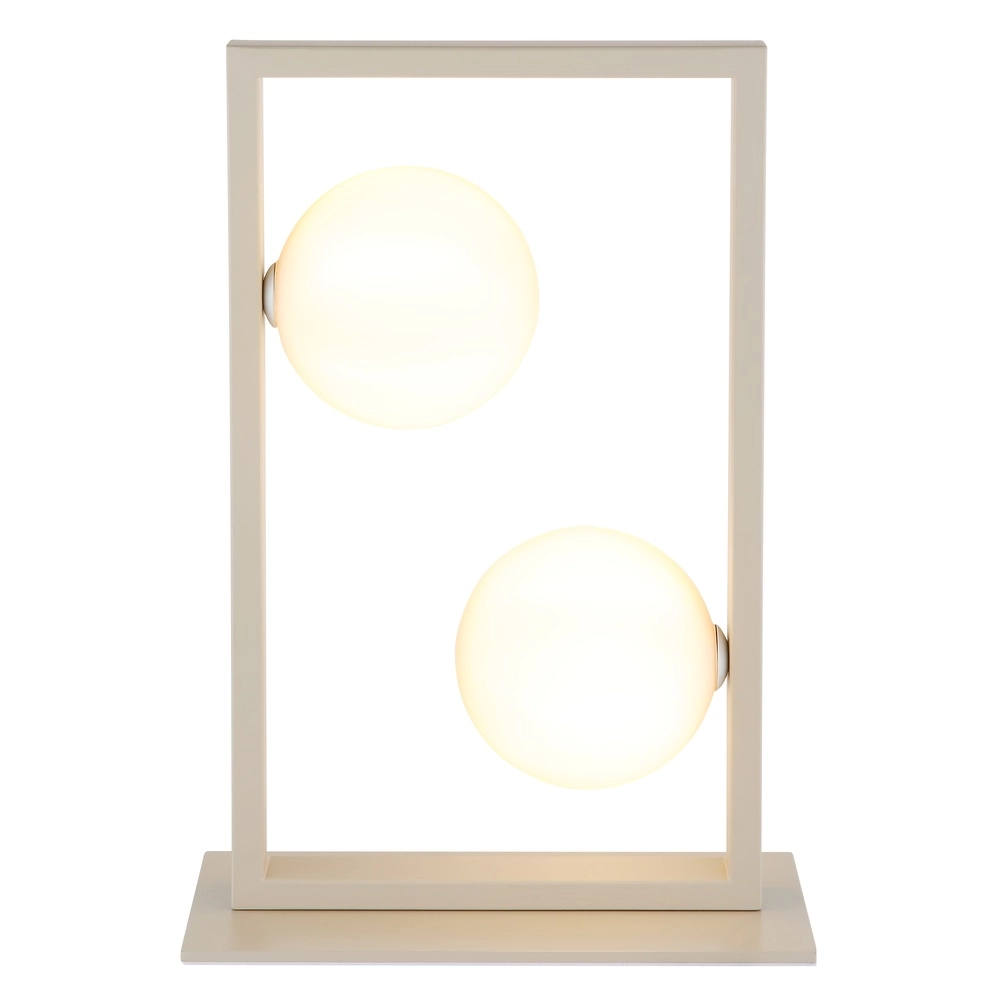 Moderne tafellamp Nanda zand bruin Globo 9007371567041