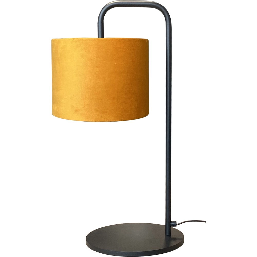Tafel Schemerlamp Venus met okergele lampenkap Tafel Schemerlamp Venus met okergele lampenkap