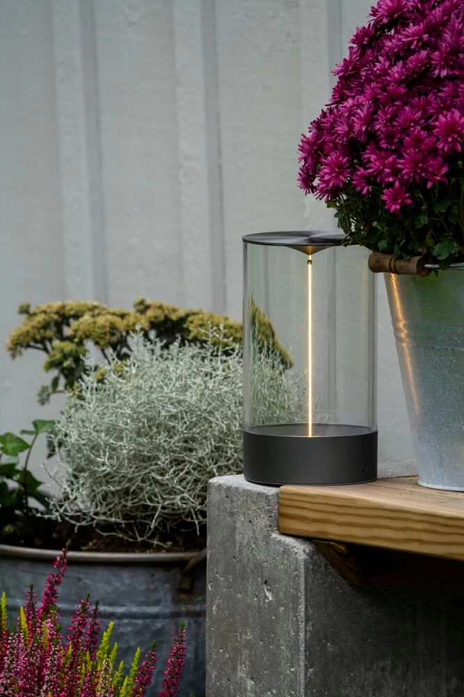 Oplaadbare lamp Edison M antraciet KonstSmide 7318307848373