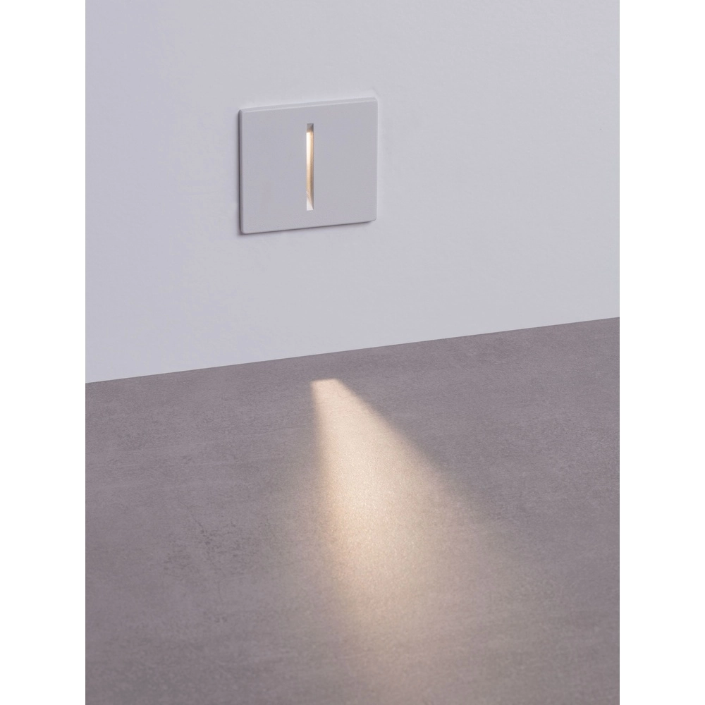 Inbouwlamp Aizen vierkant wit