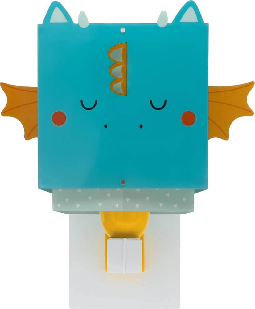 Design wandlamp Little Dragon blauw met wit Dalber 8420406643892