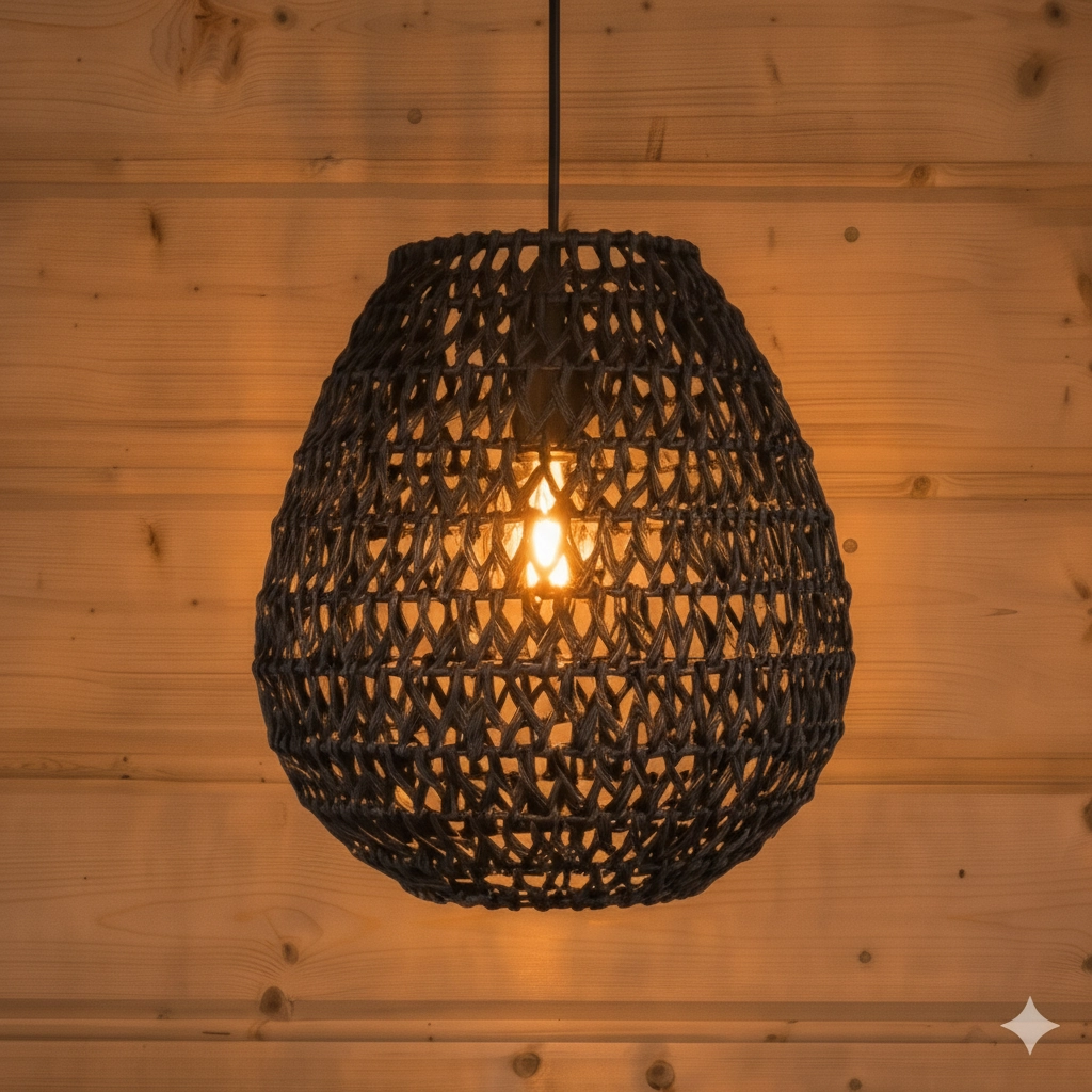 Bohemian hanglamp Griffin zwart
