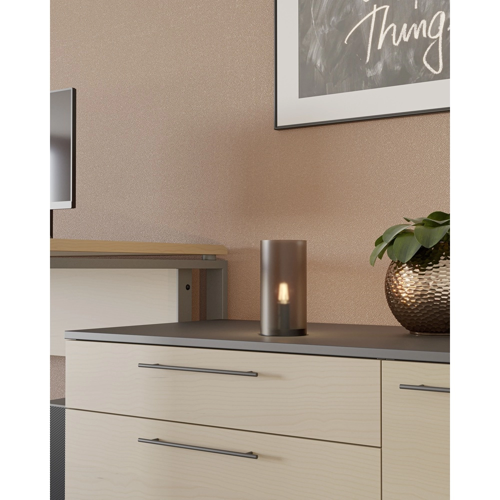 Nachtkastlamp Geo frosted wit glas Eglo 9008606304349