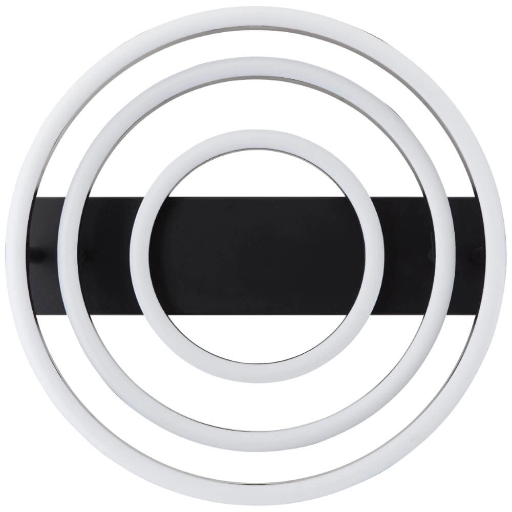 Dimbare plafondlamp Pedley zwart Brilliant 4004353442094