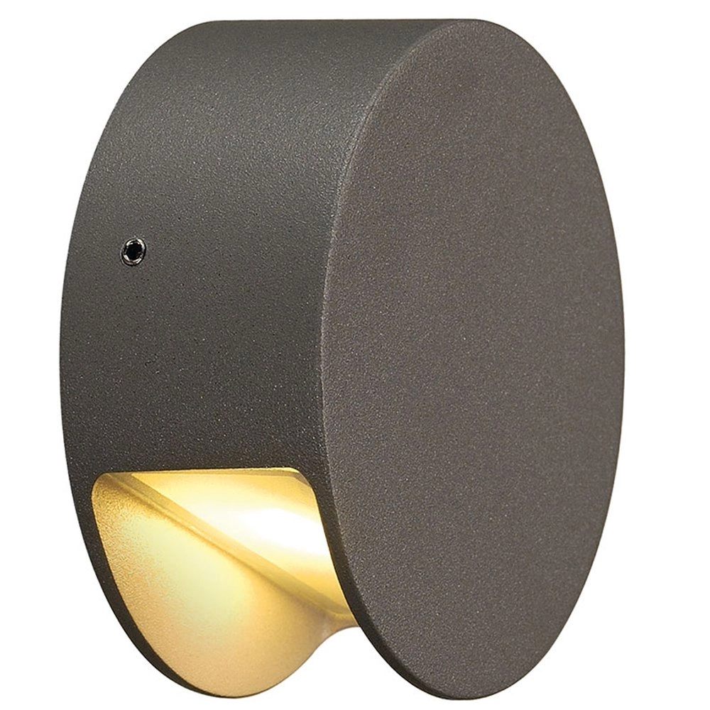 Wandlamp Pema Down 9cm antraciet