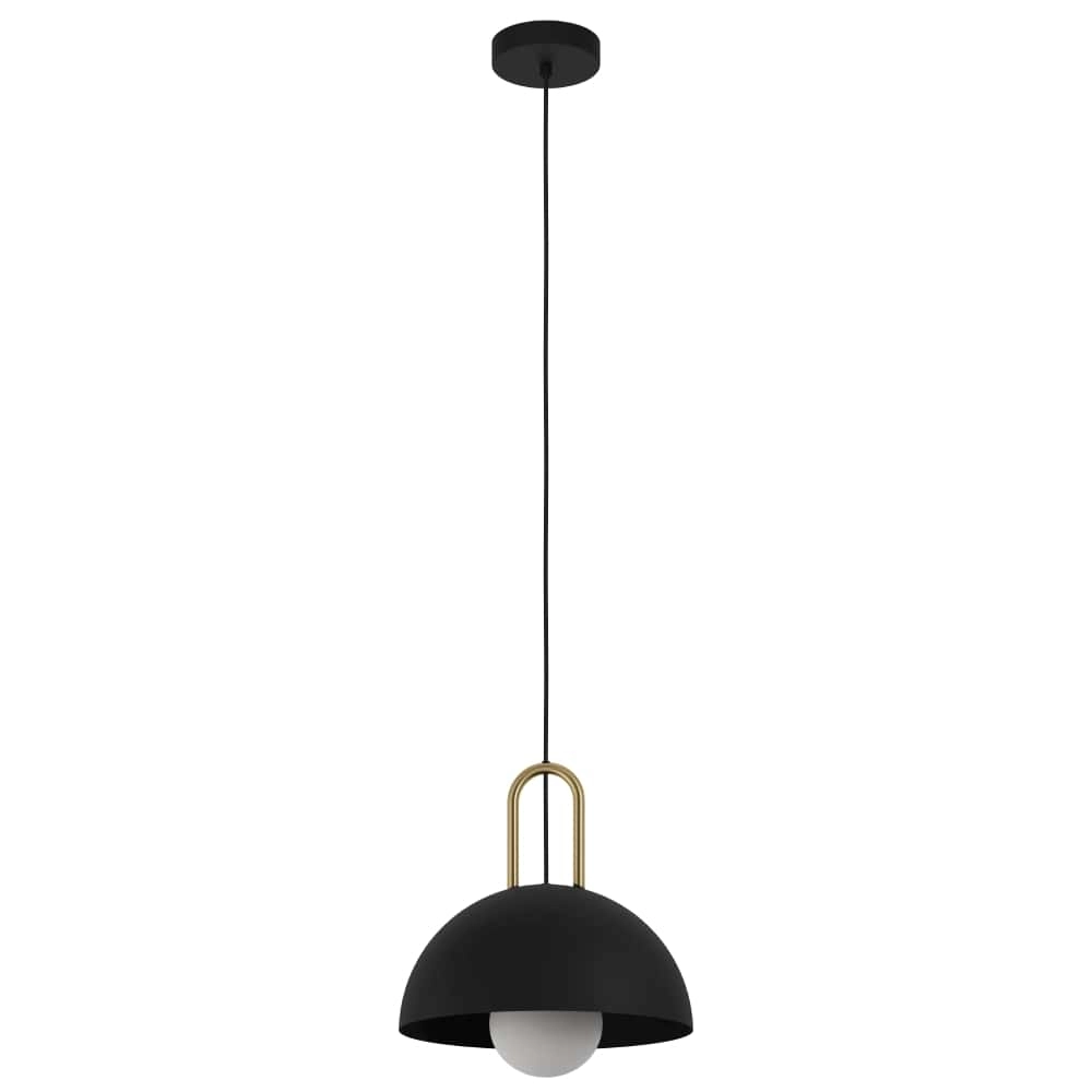 Hanglamp Calmanera zwart met goud Hanglamp Calmanera zwart met goud