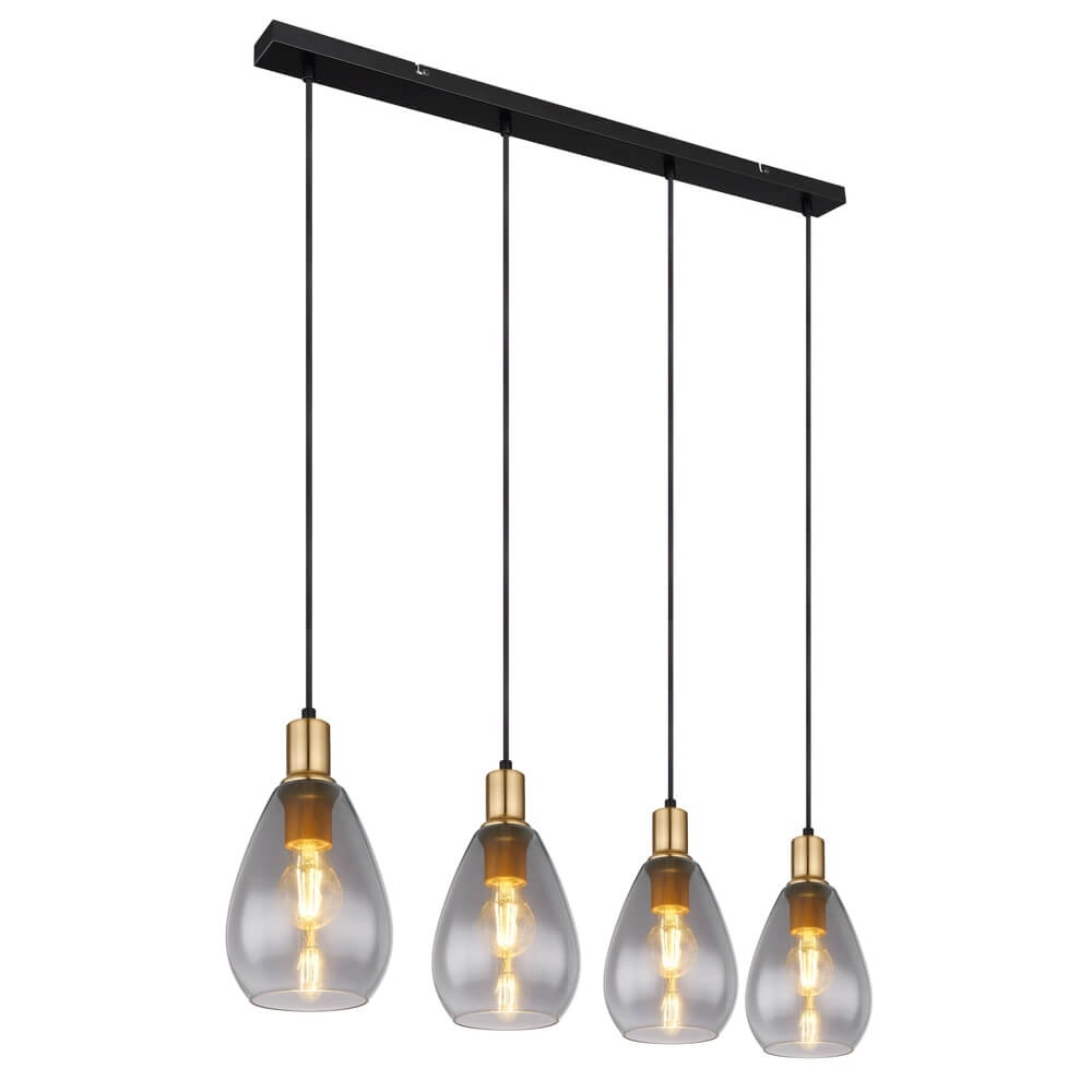 Hanglamp Fanni 4-lichts zwart