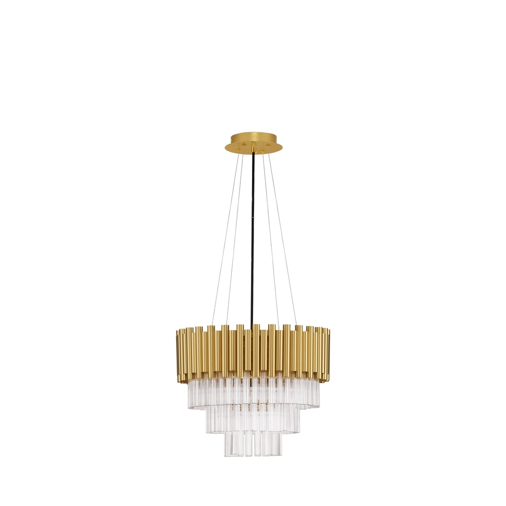 Hanglamp Magnolia goud met kristal Ø 39cm Lyora 5212017435019