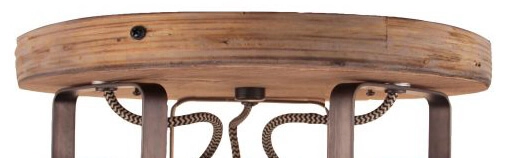 Industriële spot Carmen Wood 3-lichts Brilliant 4004353376856