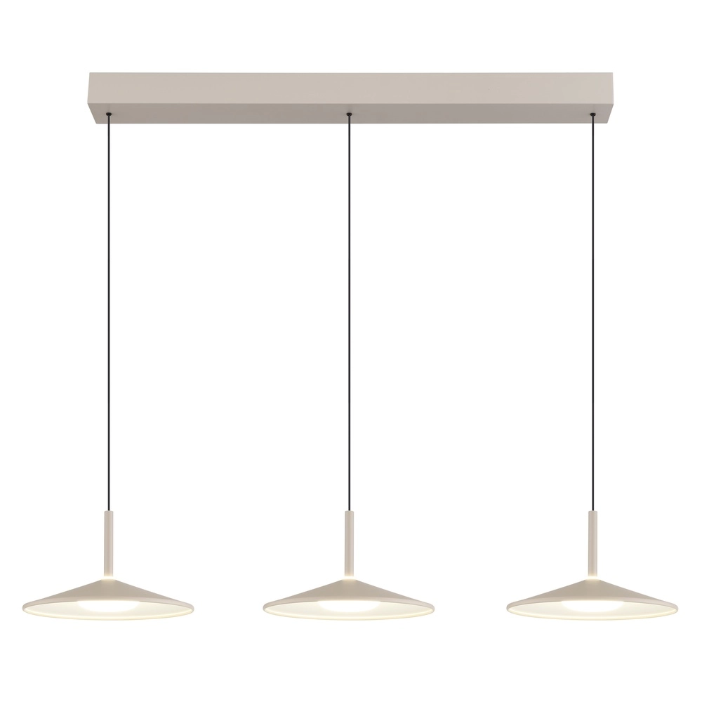 3-lichts hanglamp Lampone design zand bruin Globo 9007371572366