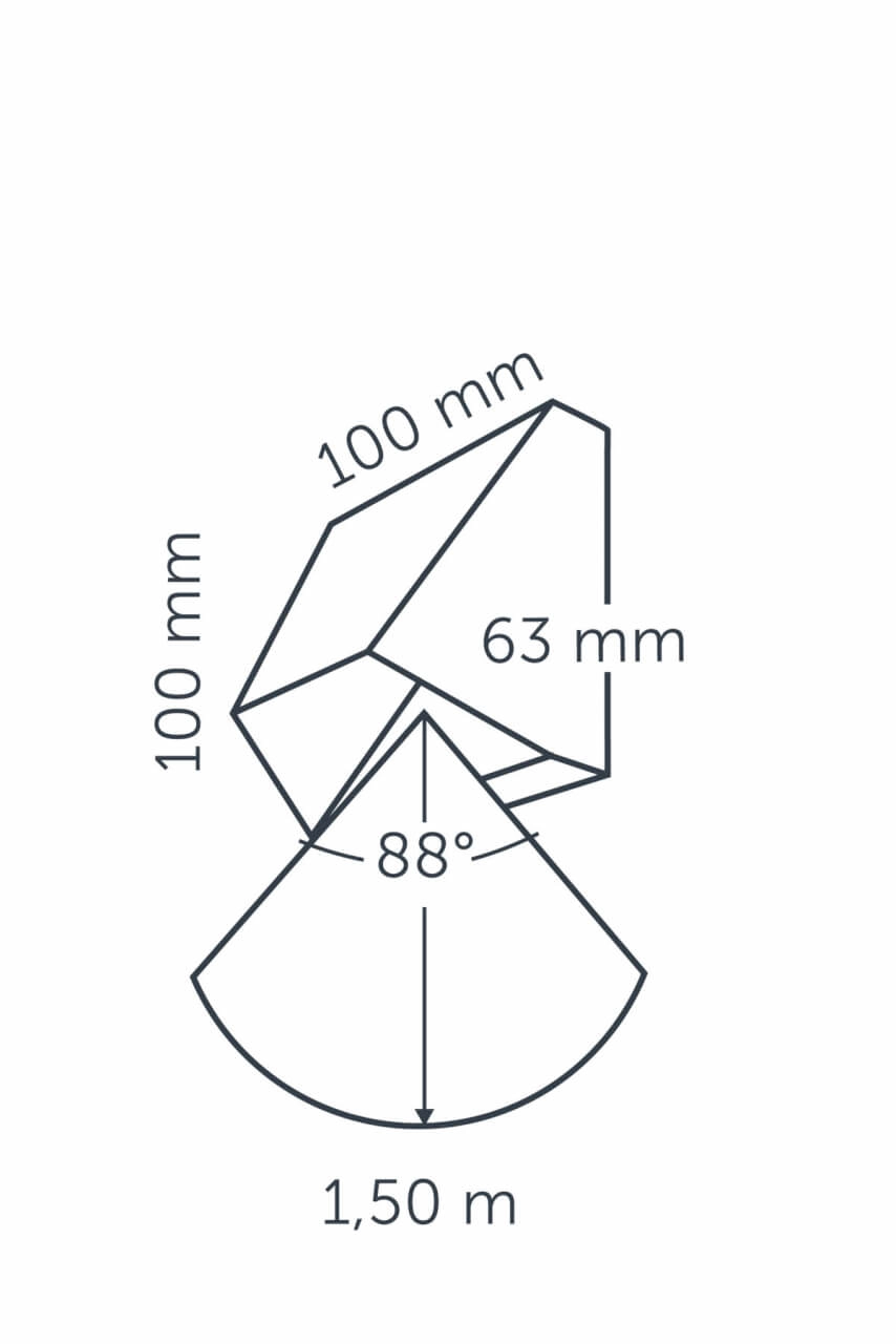 Opbouwspot Wedge White 12 volt LED In-lite 8717051003707
