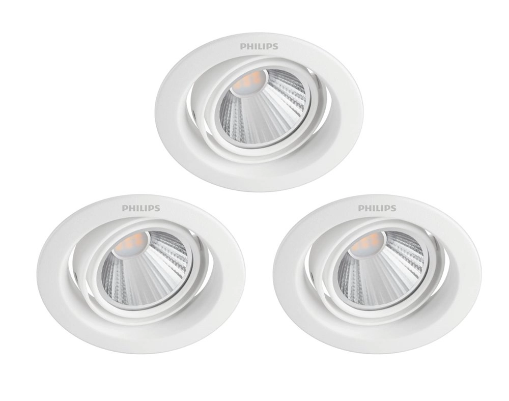 Set van 3 inbouwspots Pomeron 7W - 2700K Set van 3 inbouwspots Pomeron 7W - 2700K
