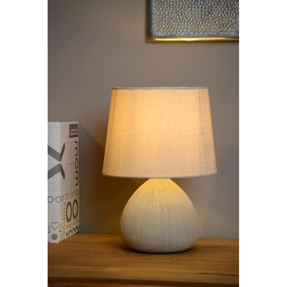 Schemerlamp Ramzi zand bruin Lucide 5411212470171