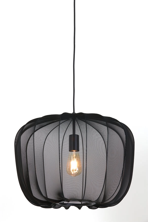 Bohemian hanglamp Plumeria zwart Ø 50cm Light & Living 8717807651404