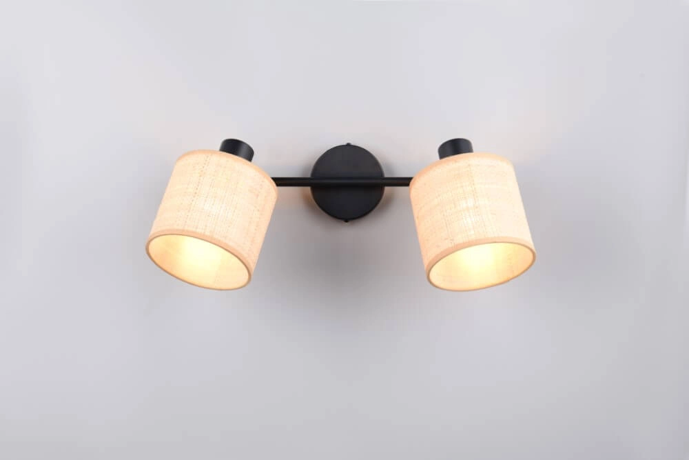 2-lichts plafonlamp Aimee met crème kappen Trio 4017807637342