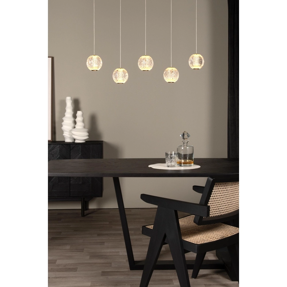Gouden hanglamp Cintra 5-lichts Lucide 5411212134400