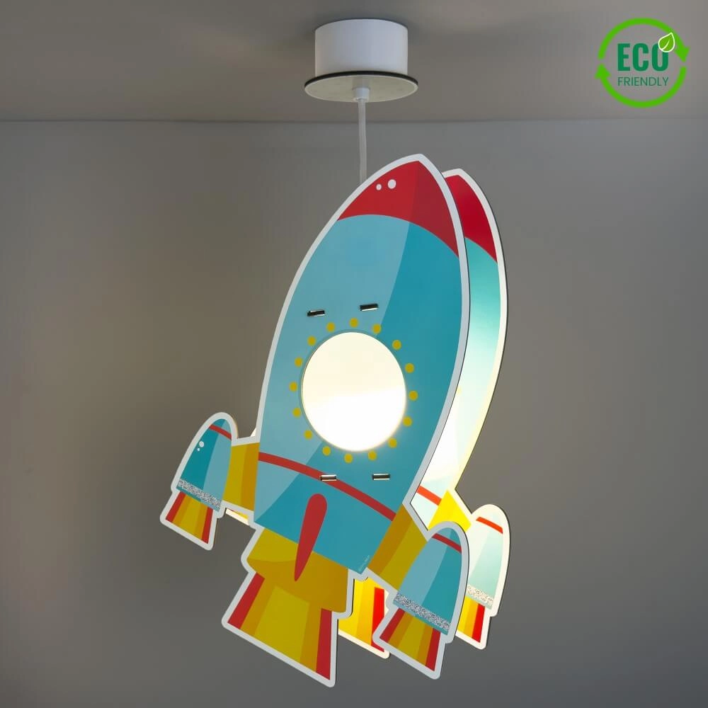 Kinderkamer hanglamp Rocket messing Dalber 8420406633572