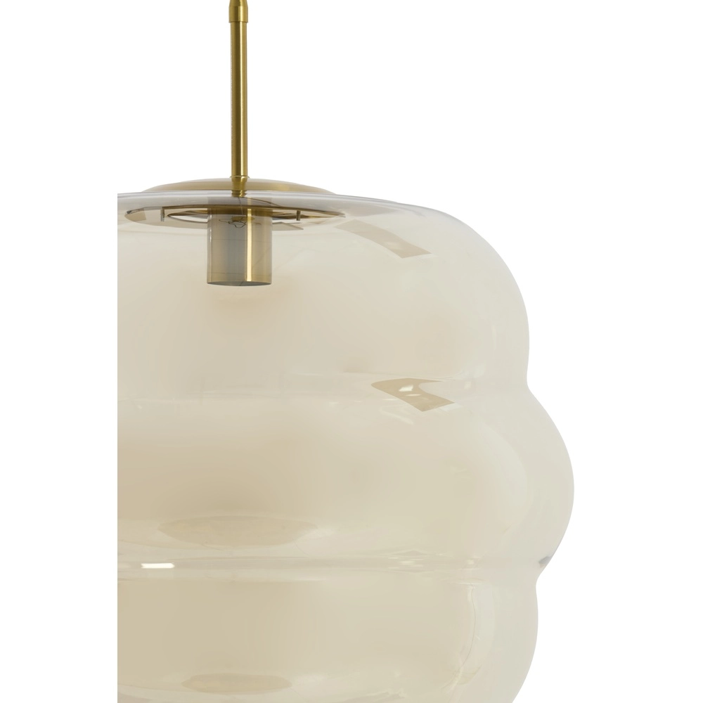 Ø 45cm hanglamp Misty met amber glas Light & Living 8717807645670