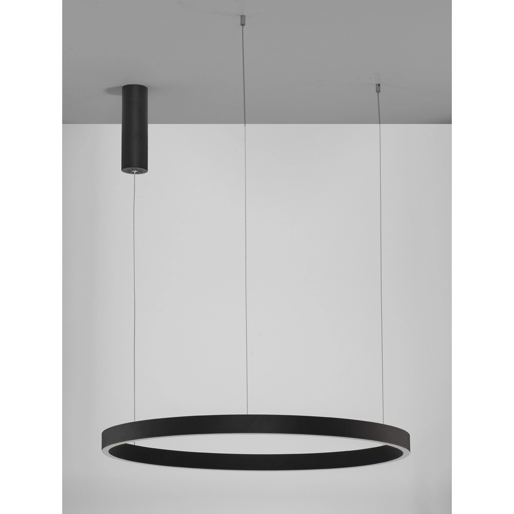 Zwarte hanglamp Elowen design Ø 80cm Lyora 5212017439093