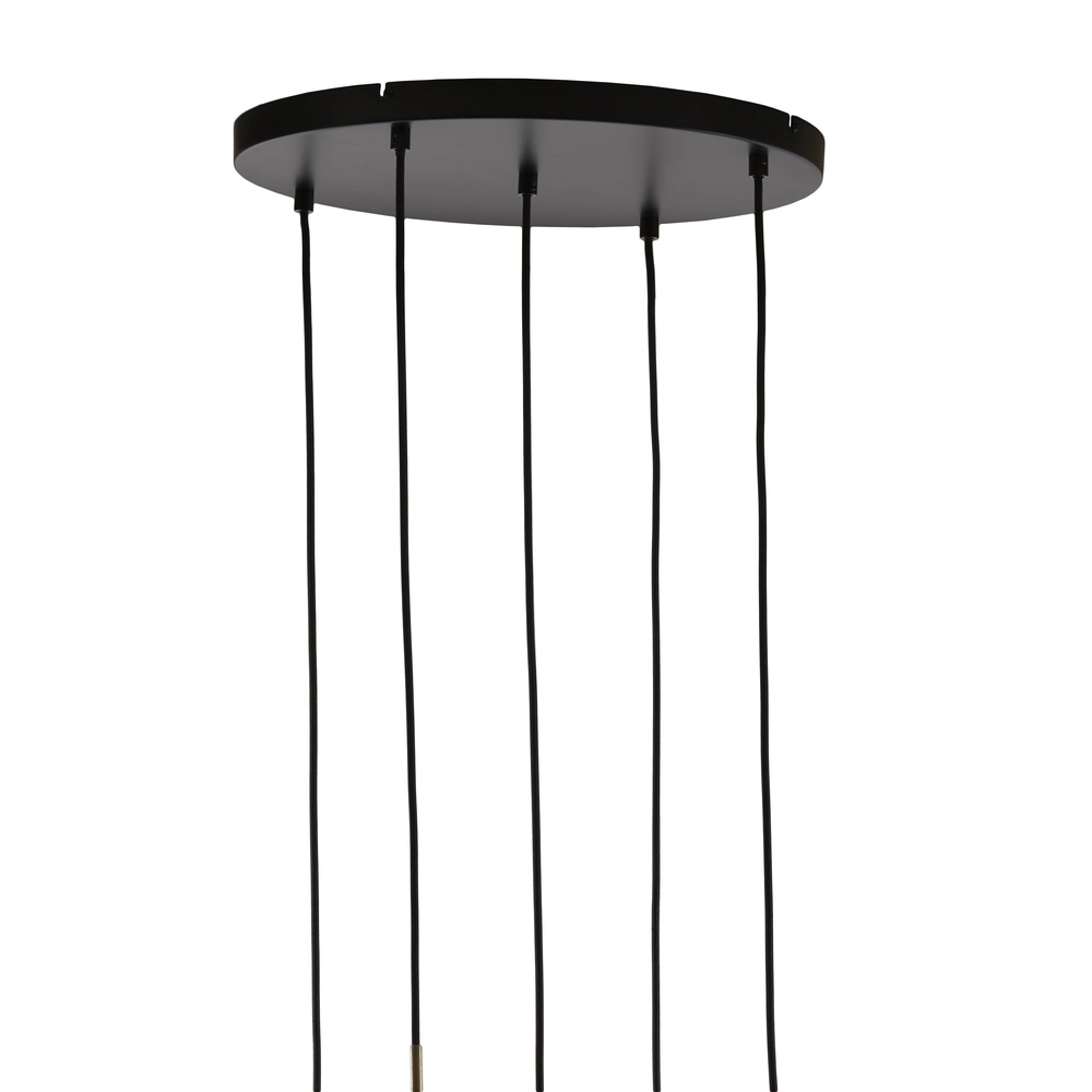 Eettafel hanglamp Lukaro 5-lichts - smoke glas Light & Living 8717807703288