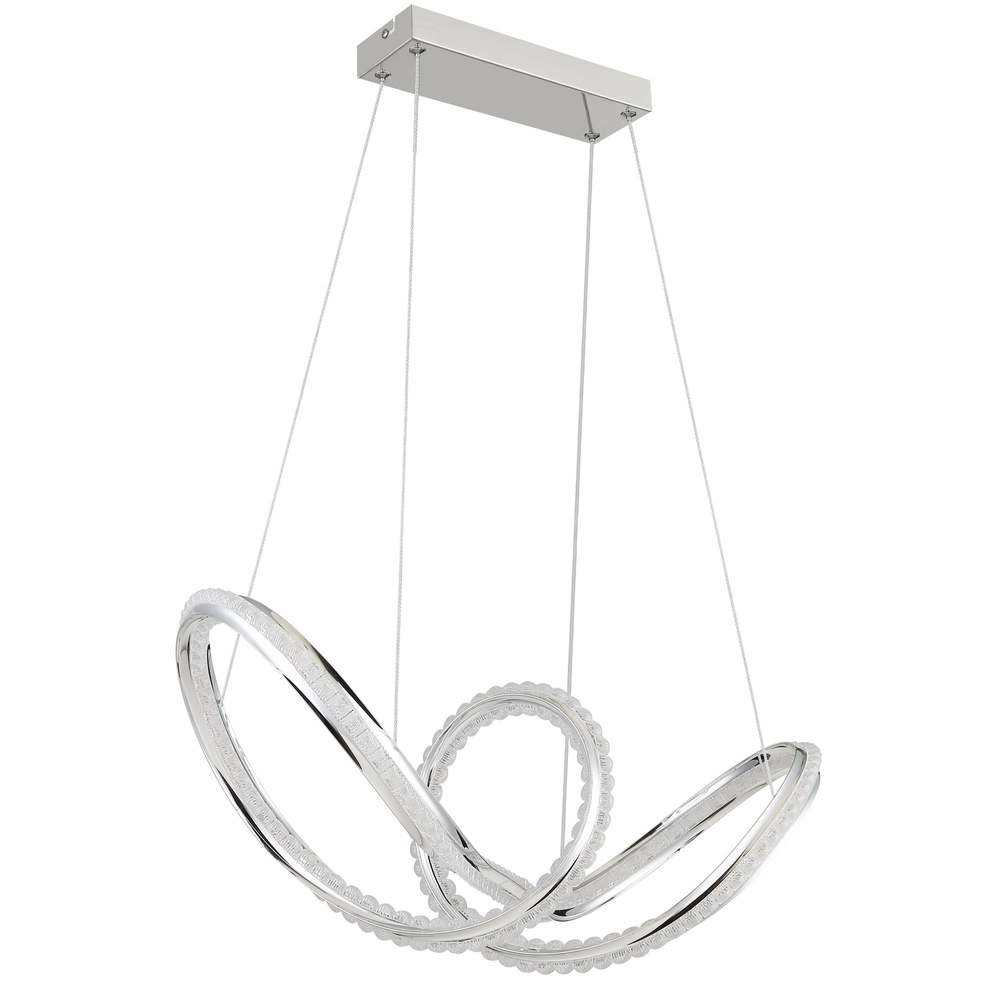 Moderne hanglamp Evangeline chroom Globo 9007371583201