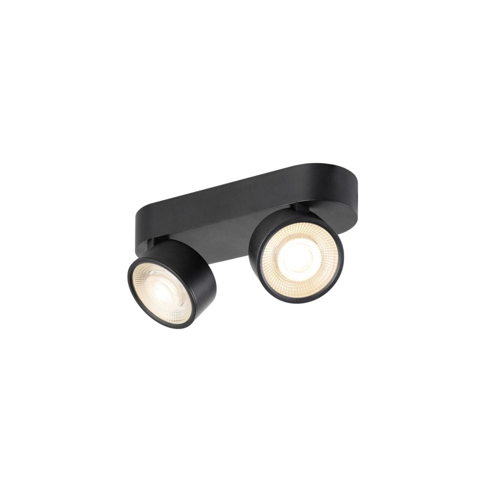 Opbouwspot Kalu 2.0 dubbel zwart 2700K Opbouwspot Kalu 2.0 dubbel zwart 2700K