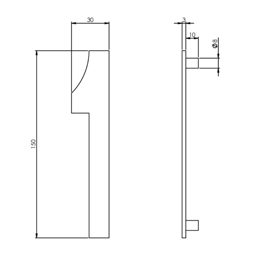 Huisnummer 1 Numbra 15cm RVS Intersteel 8714186058299