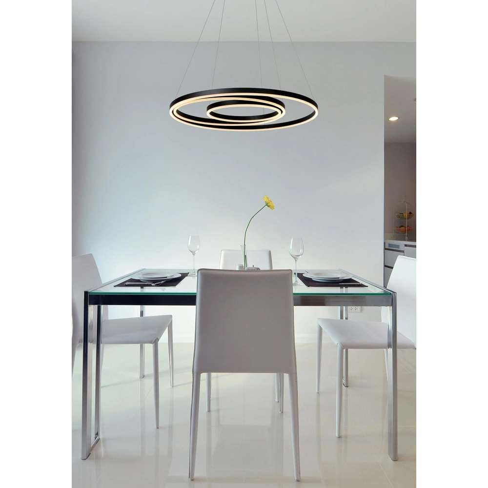 Moderne hanglamp Triniti dimbaar zwart Lucide 5411212460714