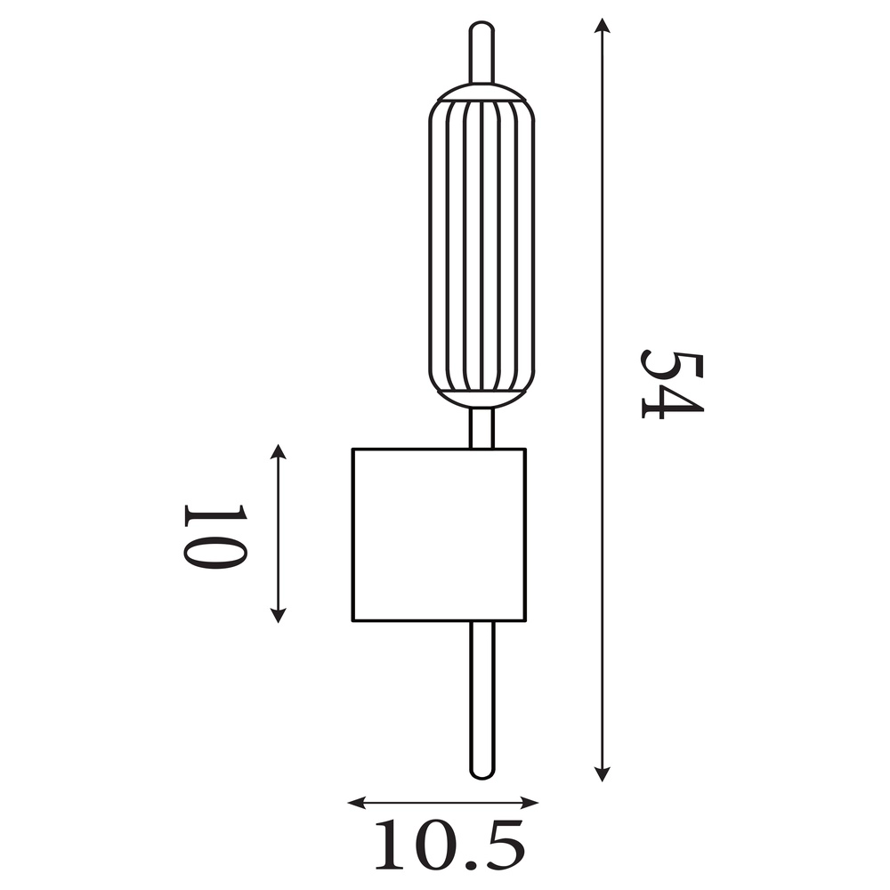 Unieke wandlamp Cattail bubbel glas Searchlight 5053423301266
