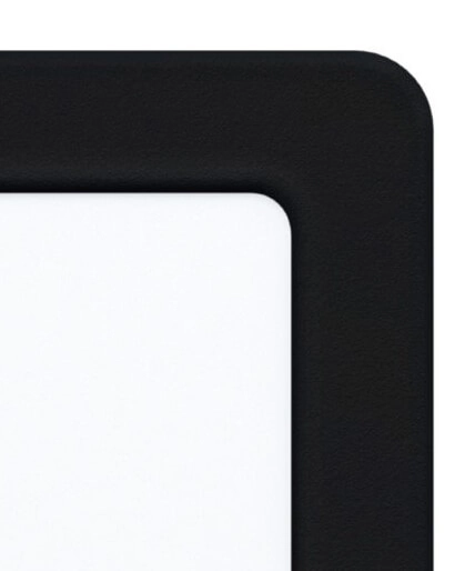 Vierkante inbouwspot Fueva 5 5,5w - 4000K 11,7cm zwart Eglo 9002759991876