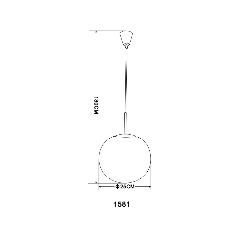 Design hanglamp Balla nikkel met wit Ø 25cm Globo 9007371129409
