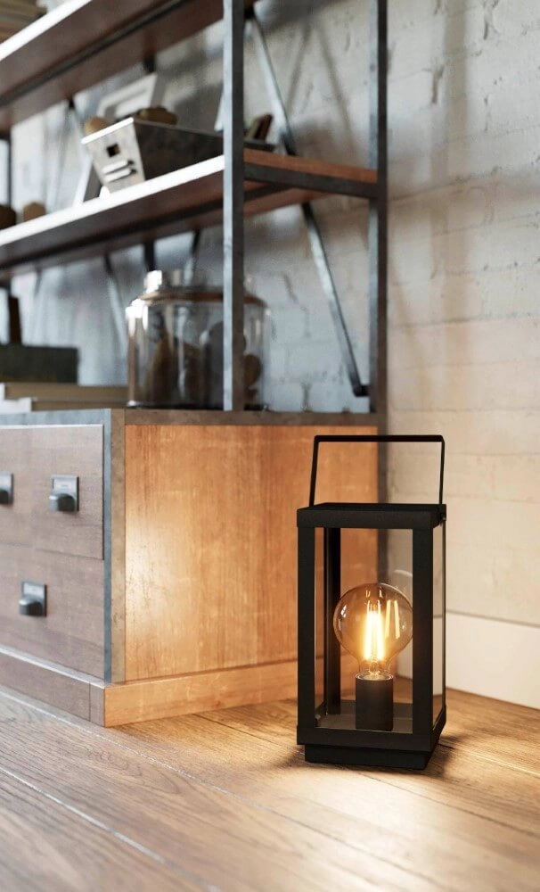 Zwart tafellampje Bradford 1 Eglo 9002759436230