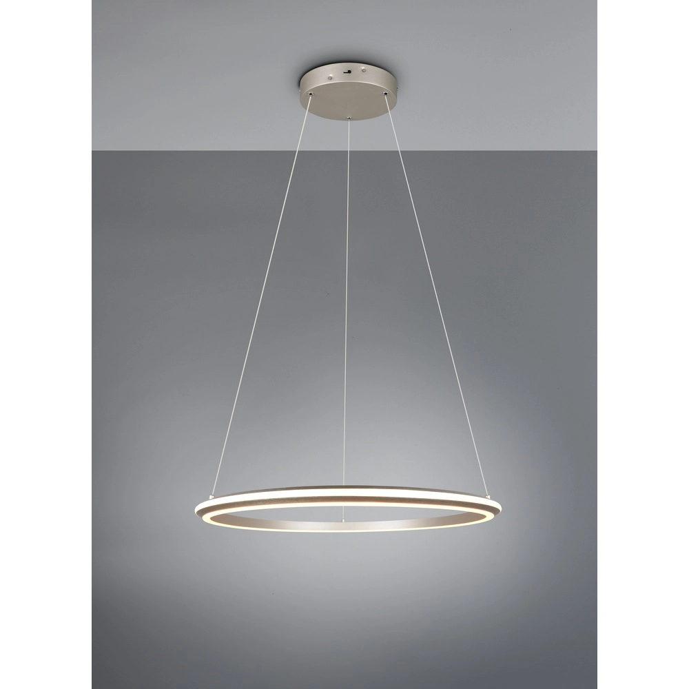 Hanglamp Amador nikkel Ø 75cm Trio 4017807656701